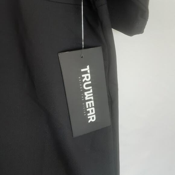 BYU TRUWEAR Crown Lifestyle Men’s Performance Henley Polo Shirt Black Size S NWT - Picture 3 of 8